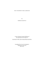 Dust: the body in the landscape