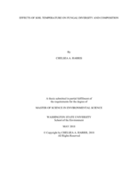 Effects of soil temperature on fungal diversity and composition