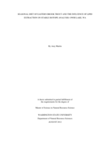 Seasonal diet of eastern brook trout and the influence of lipid extraction on stable isotope analysis, Owhi Lake, WA