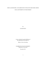 Virtual hostilities: an examination of negative discourse among social movements on the Internet