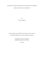 Suitability of coho salmon habitat in Maddox and Carpenter Creeks, Skagit Delta, Washington