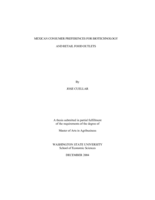 Mexican consumer preferences for biotechnology and retail food outlets