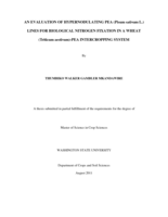 An evaluation of hypernodulating pea (Pisum sativum L.) lines for biological nitrogen fixation in a wheat (Triticum aestivum)-pea intercropping system