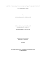 The effects of mechanical pruning on yield, fruit quality and vegetative growth in apple and sweet cherry