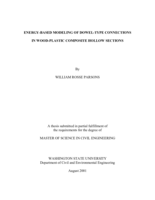Energy-based modeling of dowel-type connections in wood-plastic composite hollow sections