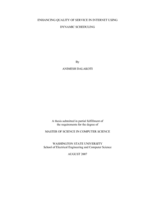 Enhanced quality of service in Internet using dynamic scheduling