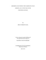 Sodomists and citizens: the Washington State sodomy law at the turn of the twentieth century