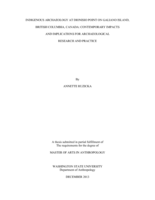 Indigenous archaeology at Dionisio Point on Galiano Island, British Columbia, Canada: contemporary impacts and implications for archaeological research and practice