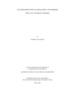 VLSI implementation of cross-parity and modified dice fault tolerant schemes