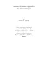 Heritability of rhizomes in rhizomatous tall fescue cultivar JT-783