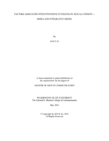 Factors associated with intentions to negotiate sexual consent: media and integrative model
