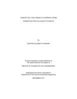Conceptual challenges in learning ozone formation for collegiate students