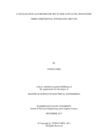 A legalization algorithm for multi-tier gate-level monolithic three-dimensional integrated circuits