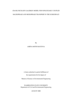 Crank-Nicolson Galerkin model for nonlinearly coupled macrophase and microphase transport in the subsurface
