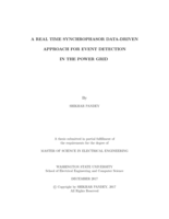 A Real Time Synchrophasor Data-Driven Approach for Event Detection in the Power Grid