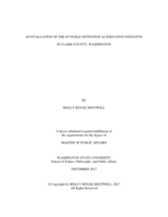 An evaluation of the juvenile detention alternative initiative in Clark County, Washington