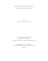 Analysis of pedestrian accessibility as applied to Spokane city parks