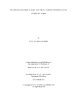 Provisional features of right and wrong: varying interpretations of teen sex norms