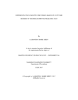 Differentiating Cognitive Processes Based on Outcome Metrics of the Psychomotor Vigilance Test
