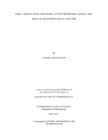 Early agricultural strategies at four prehistoric central Thai sites: an archaeobotanical analysis