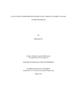 Evaluation of high percentage recycled asphalt pavement as base course materials