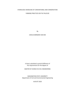 Hydrologic modeling of conventional and conservation farming practices on the Palouse