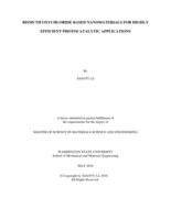 Bismuth oxychloride based nanomaterials for highly efficient photocatalytic applications