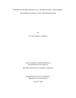 Progress toward genomically optimized beef: cholesterol transport pathways and lipid homeostasis