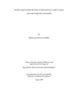 Power associations between interparental, parent-child and child-peer relationships