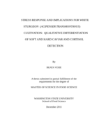 Stress response and implications for white sturgeon (Acipenser transmontanus) cultivation: qualitative differentiation of soft and hard caviar and cortisol detection
