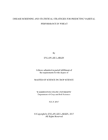 Disease screening and statistical strategies for predicting varietal performance in wheat