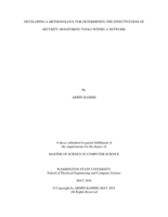 Developing a methodology for determining the effectiveness of security monitoring tools within a network