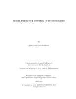 Model predictive control of DC microgrids