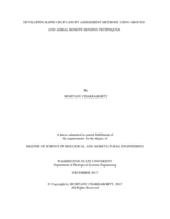 Developing rapid crop canopy assessment methods using ground and aerial remote sensing techniques