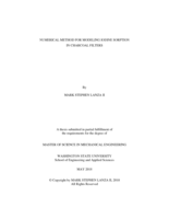Numerical method for modeling iodine sorption in charcoal filters