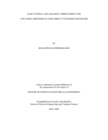 Gain control and linearity improvement for low noise amplifiers in 5GHZ direct conversion receivers