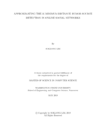 Approximating the k-minimum distance rumor source detection in online social networks