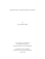 Creep behavior of a wood-polypropylene composite