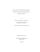 Long-lived authentication protocols for critical infrastructure process control systems