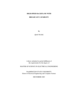 High-speed backplane with broadcast capability