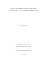 Exploiting network processors for low latency, high throughput, rate-based sensor update delivery