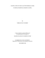 Manipulation of crop load with bioregulators to mitigate biennial bearing in apple