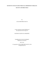 Sensitivity of oil/water interfacial properties to organic solvent and force field