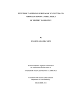 Effects of flooding on survival of Sclerotinia and Verticillium in potato field soils of western Washington