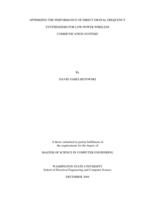 Optimizing the performance of direct digital frequency synthesizers for low-power wireless communication systems