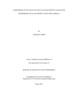 Comparison of nuclear and non-nuclear density gauges for determining in-place density of hot mix asphalt