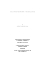 Social studies video projects in the middle school