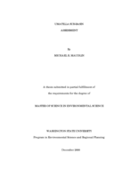 Umatilla sub-basin assessment