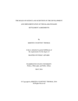 The roles of science and scientists in the development and implementation of the Klamath Basin settlement agreements
