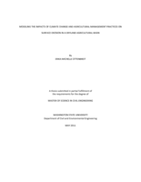 Modeling the impacts of climate change and agricultural management practices on surface erosion in a dryland agricultural basin